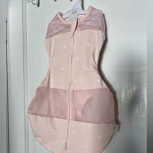 Happiest Baby Sleepea Swaddle Sack Small Pink Zip Sleep Bag